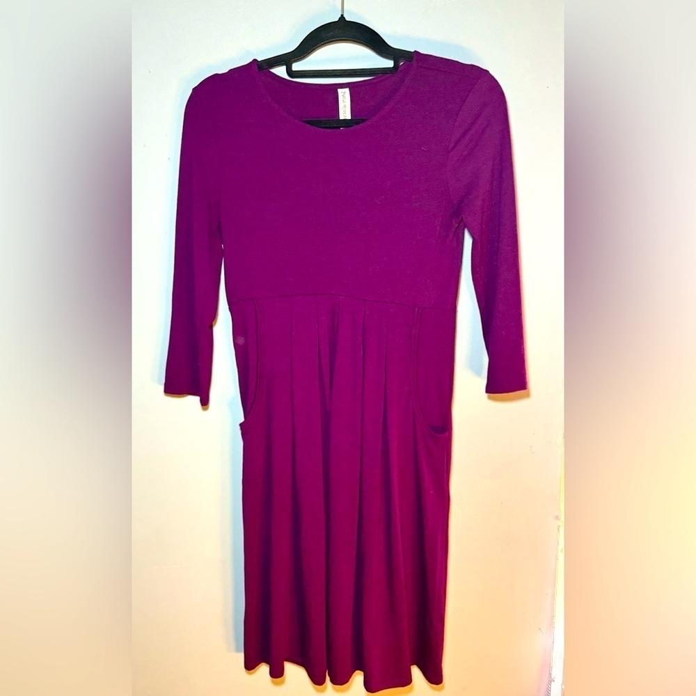Zenana Outfitters Pink A-Line Casual Dress, small